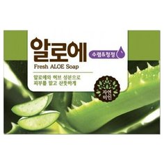 Мыло кусковое Mukunghwa Fresh Aloe Soap с экстрактом алоэ, 100 г