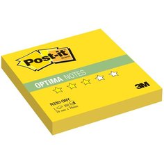 Post-it Блок-кубик Optima, 76x76 мм, 100 штук (R330) желтый неоновый