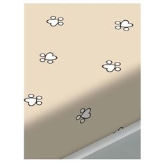 Натяжная простынь на резинке Сказка "Котики (компаньон)" натяжная 90х200 (90*200) см. Натяжная простыня на резинке, 100% хлопок.