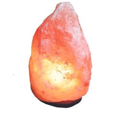 "Соляная лампа Supra из гималайской соли в форме кристалла на подставке из дерева, 1-2 кг, 25 Вт "