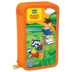 Пенал 2 отделения, 190*110 Мульти-Пульти "Приключения Енота", ламинация
