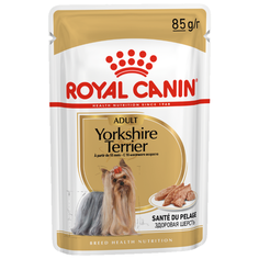 Влажный корм для собак Royal Canin Йоркширский терьер, для здоровья кожи и шерсти 10 шт. х 85 г