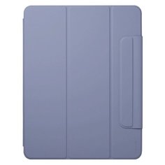 "Чехол-подставка Wallet Onzo Magnet для Apple iPad Pro 12.9"" (2020/2021), серо-лавандовый, PET синий," Deppa