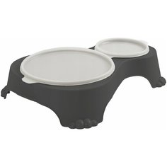 Миска для животных двойная с крышкой Sally Rotho