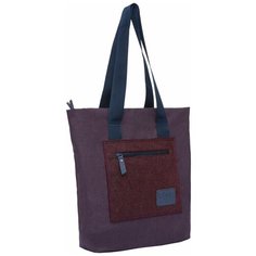 Сумка тоут Grizzly, текстиль, фиолетовый