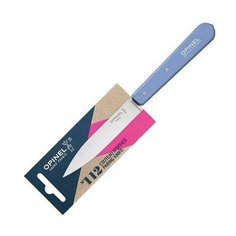 Нож столовый Opinel №112, деревянная рукоять, блистер, нержавеющая сталь, голубой 001917