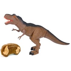 Радиоуправляемый робот динозавр Тираннозавр, Dinosaurs Island Toys RS6123A Тирекс, глаза светятся, ходит, рычит, подвижная голова, пасть, хвост, на пульте управления, 52х29.5х11 см