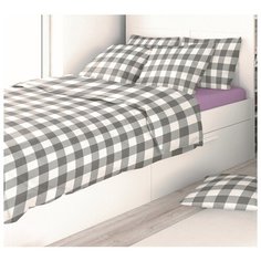 Детское постельное белье с простыней на резинке Amore Mio Eco cotton combo Celular GY 1,5 сп.