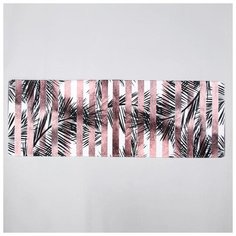 Коврик 45х120 см "Тень" цвет черно-бежевый 5377988 Доляна