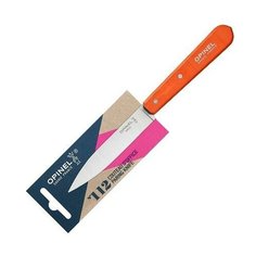 Нож столовый Opinel №112, деревянная рукоять, блистер, нержавеющая сталь, оранжевый, 001916
