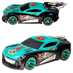 Машина "Автотюнинг" ZYB-B3421-1 Zhorya, LED подсветка, разгон, движение вперед, звук мотора, музыка, светятся фары и турбина, 25х11.5х8 см