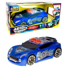 Машина "Автотюнинг" ZYB-B3421-2 Zhorya, LED подсветка, движение вперед, звук мотора, танцующие динамики, музыка, светятся фары, 25х11.5х8 см