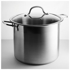 Кастрюля 12 л, 26х22см со стеклянной крышкой BE-128-12L Delta