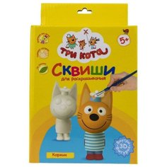 1 TOY Набор для творчества Сквиши декор Три кота Коржик (Т18097)