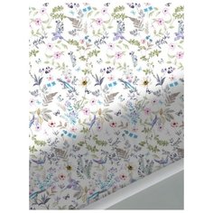 Простынь на резинке Сказка "Каролина" натяжная 160х200 см 2-спальная