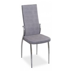 Стул Домотека Милано, металл/искусственная кожа, цвет: T-5 серый