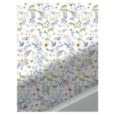 Натяжная простынь на резинке Сказка "Каролина" натяжная 90х200 (90*200) см. Натяжная простыня на резинке, 100% хлопок.