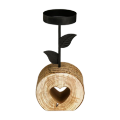 подсвечник Yiwu Zhousima Crafts Цветочек с сердечком