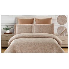 Постельное белье евростандарт Cleo Cotton jacquard 019-CJ, сатин-жаккард, 4 наволочки: 50 х 70 и 70 х 70 см, бежевый