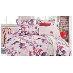 Постельное белье 2-спальное Cleo Satin Lux 20/508-SL, сатин, 2 наволочки 70 х 70 см, розовый