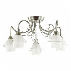 Потолочная люстра, высота - 28см, ширина - 60см, мощность - 40Вт, цоколь - E14, площадь освещения - 10м², цвет плафона - белый, неокрашенный, цвет арматуры - хром Lumion