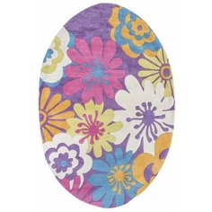 Ковер индийский Kover.ru HAPPY DAY 3BR-0E-MLT(Oval), Растительные волокна