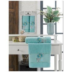 Oran Merzuka Полотенце Lotus Цвет: Бирюзовый (50х90 см,70х140 см) br41097