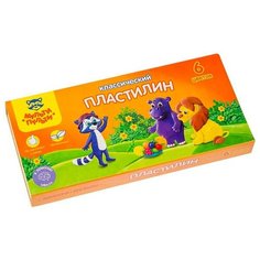 Пластилин Мульти-Пульти Приключения Енота классический 6 цветов (КП_10206)