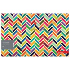 Berlingo Папка-конверт на кнопке Geometry А4, пластик, 12 шт. елочка/разноцветный