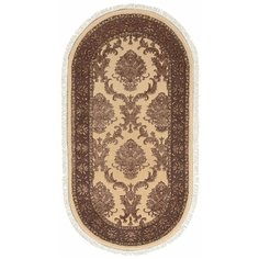 Ковер индийский Kover.ru KING OF AGRA RO131-CRE-BRN(COF-2)(Oval), Шерсть