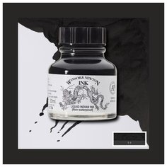 Тушь Winsor&Newton, 30 мл, черный китайский ("Дракон"), неводоустойчивая