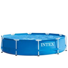 Каркасный круглый бассейн Intex Metal Frame 305x76см