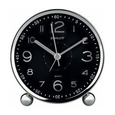 Часы-будильник SCARLETT SC-AC1005B, электронный сигнал, пластик, черные, SC - AC1005B 453219