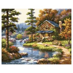 Картина по номерам Paintboy PK 41078 Лесной домик 40x50 см