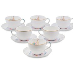 JK- 97 Чайный набор на 6 перс. Песня Мотылька (Canzone Falena Pavone)