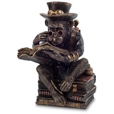 WS-193 Статуэтка в стиле Стимпанк Обезьяна с книгой Veronese