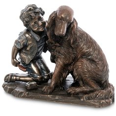 WS-989 Статуэтка Мальчик с собакой Veronese