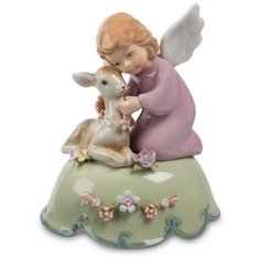 CMS-11/19 Муз. фигурка Ангелочек с олененком (Pavone)