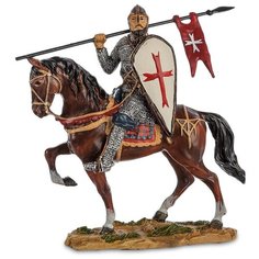 WS-818 Статуэтка Конный рыцарь крестоносец Veronese