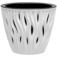 Кашпо BMC Вдохновение 21х18 см черно-белый