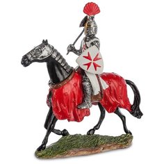 WS-828 Статуэтка Конный рыцарь крестоносец Veronese