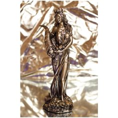 Статуэтка богини удачи Фортуна с рогом изобилия, 12*10*29 см KSMR-626386/SG023 РЕМЕКО