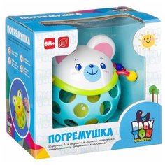 Игрушка развивающая погремушка пластик "МИШКА", Bondibon