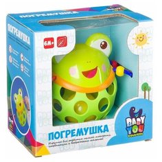 Игрушка развивающая погремушка пластик "ЛЯГУШКА", Bondibon