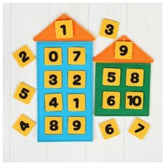 Числовые домики из фетра, Smile decor Ф262