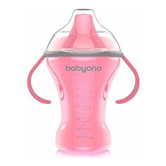 Поильник-непроливайка BabyOno 1457, 260 мл розовый