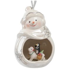 CMS-39/12 Фигурка подвесная Веселый снеговик (Pavone)