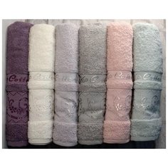 Полотенце CESTEPE BERIL хлопок 100% 6 шт (50*90) размер Набор из 6 штук