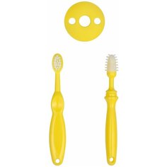 Набор зубных щеточек для малышей Roxy Kids / Зубная щетка детская / Массажер для десен детский