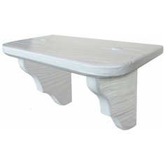 Полка навесная Лайт белая 24-19 Андреев мебель